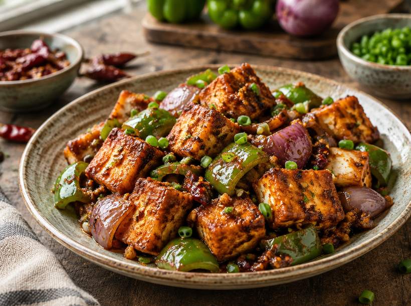 Dry Paneer Chilli