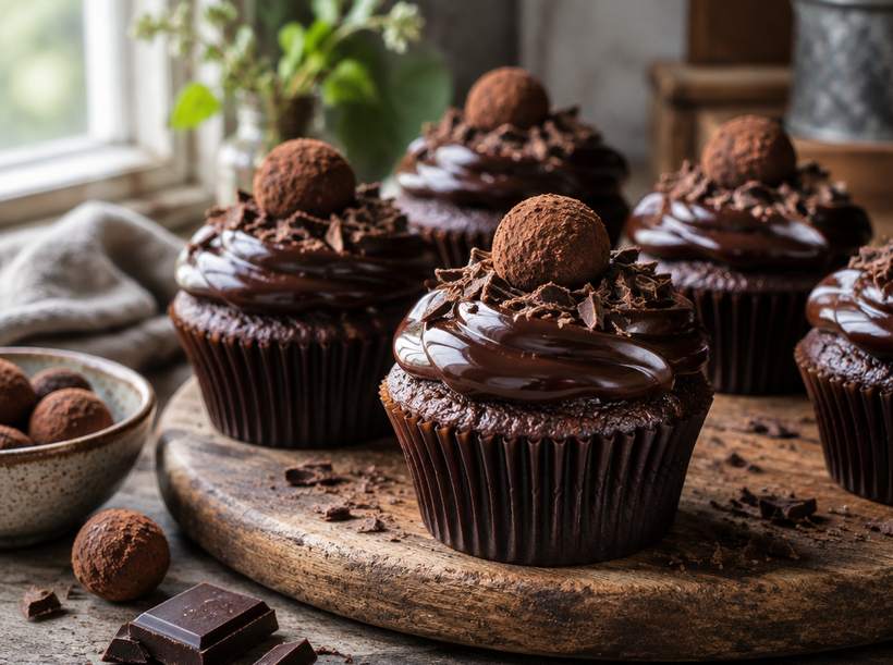 Dutch Truffle Cupcakes