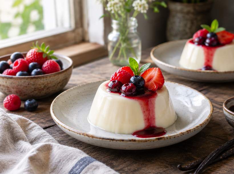 Eggless Panna Cotta