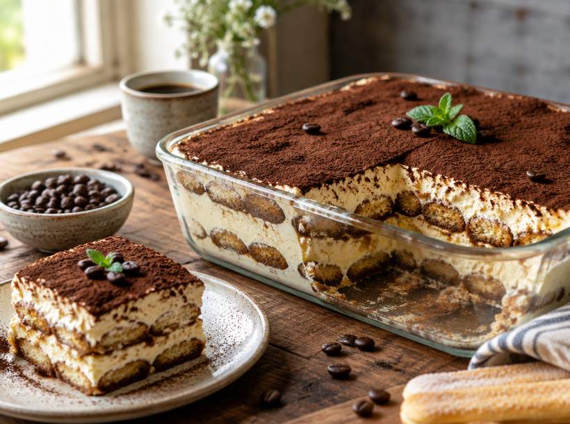 Eggless Tiramisu
