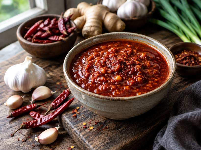 Homemade Schezwan Sauce