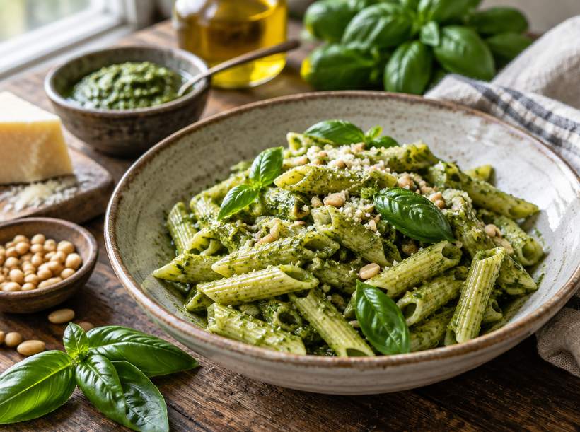 Basil Pesto Pasta