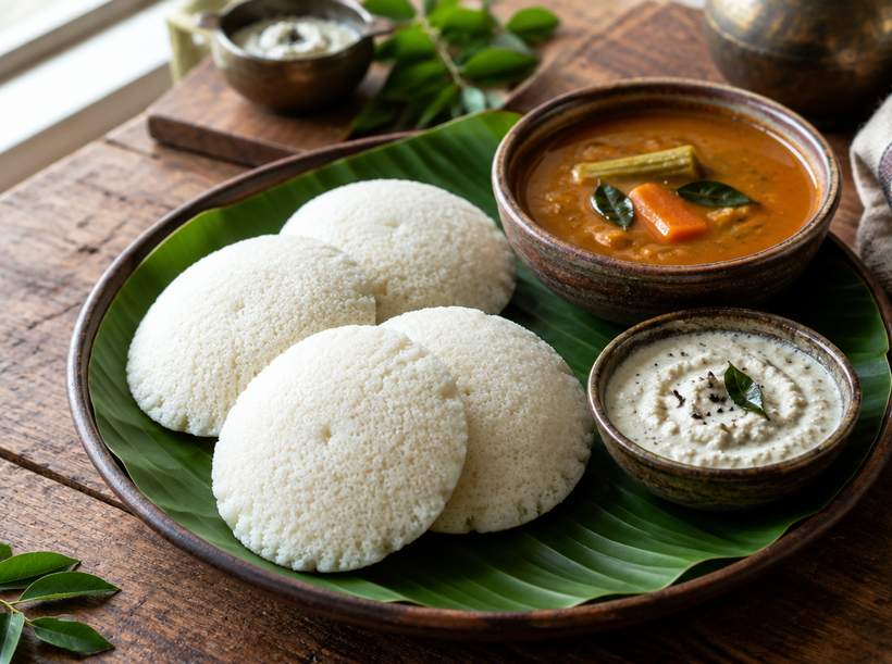 Soft Steamed Idli