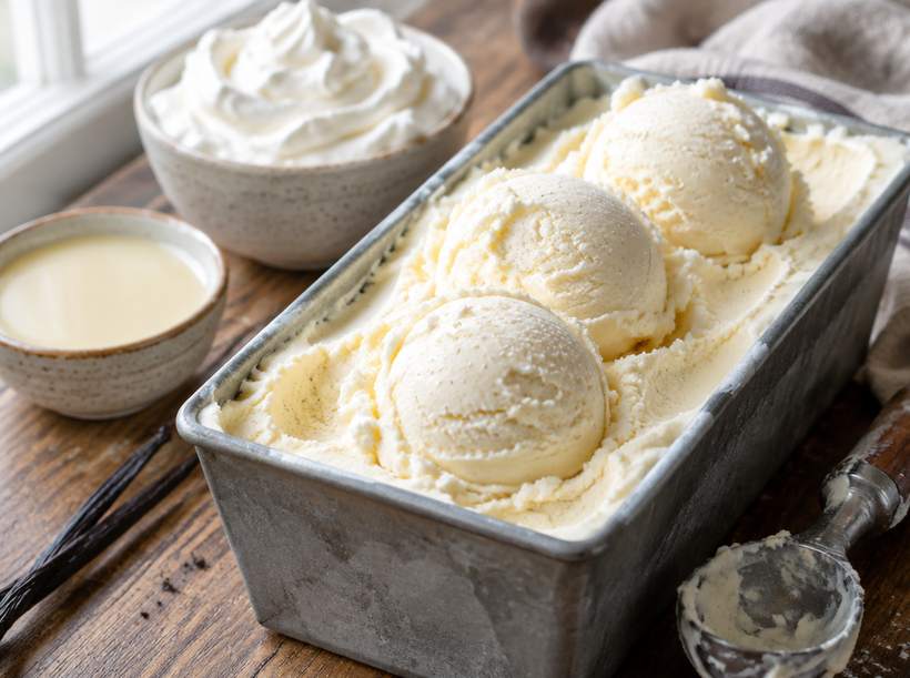Vanilla Ice Cream (No-Churn)
