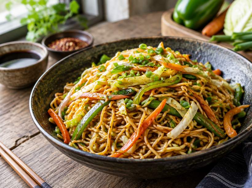 Veg Hakka Noodles
